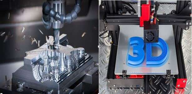 3D printing & CNC machining processes
