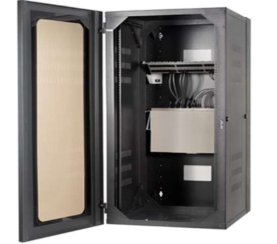 Wall-mounted enclosure for control panel