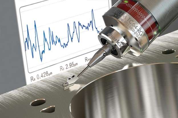 Measurement of the surface roughness CNC