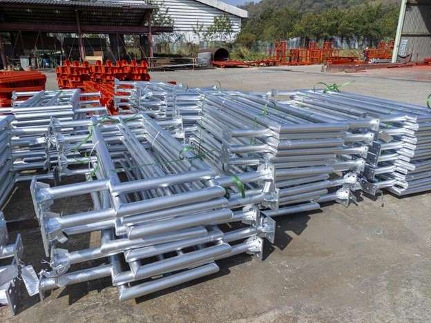 Drying steel structural parts after galvanization